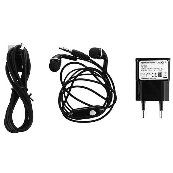 Смартфон teXet TM-4182 iX mini черный