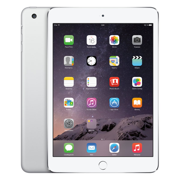 Планшет Apple iPad mini 3 16GB Wi-Fi Silver (MGNV2)