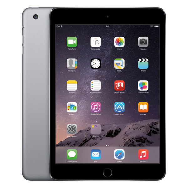 Планшет Apple iPad mini 3 64GB Wi-Fi Space Gray (MGGQ2)