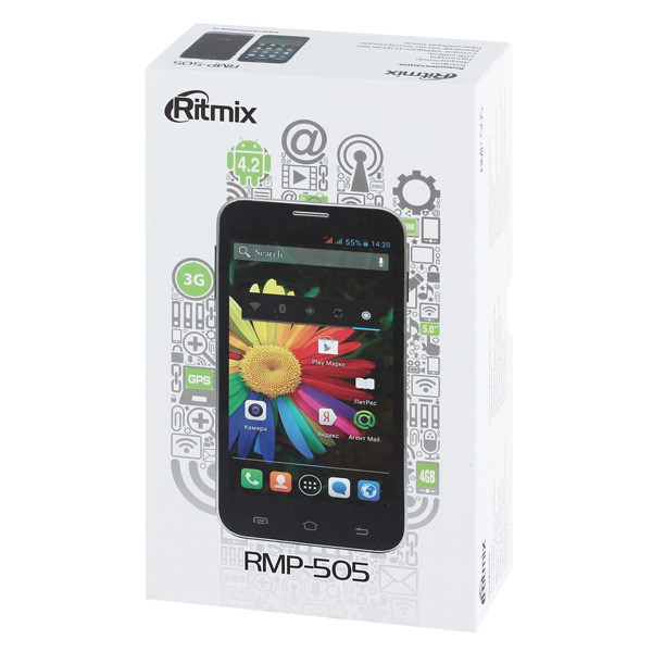 Смартфон Ritmix RMP-505 черный