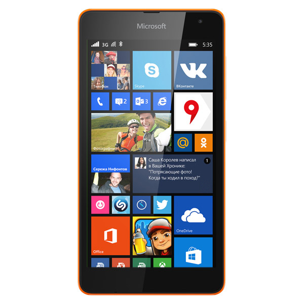 Смартфон Microsoft Lumia 535 DS Bright Orange (RM1090) фото