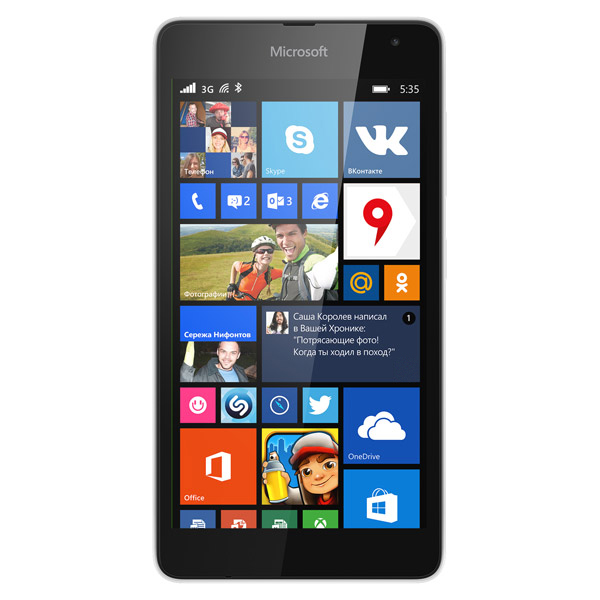 Смартфон Microsoft Lumia 535 DS белый фото