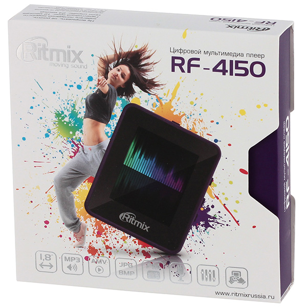 Портативный медиаплеер Ritmix RF-4150 8Gb фиолетовый