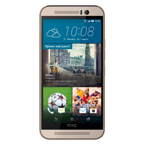 Смартфон HTC One M9 Silver золотой фото