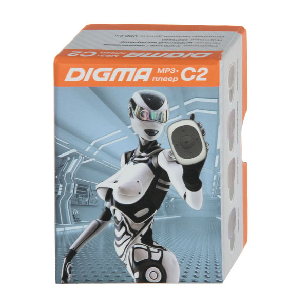 Портативный медиаплеер Digma C2 Beige/черный