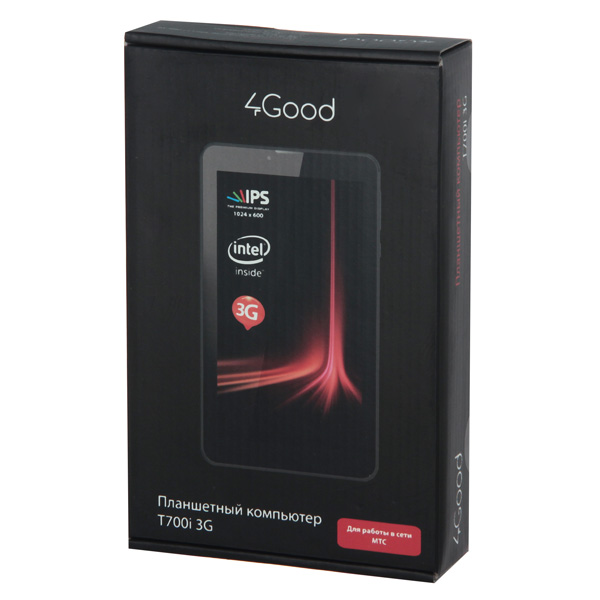Планшет 4good T700i 7" 4Gb 3G черный