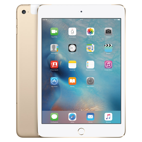 Планшет Apple iPad mini 4 Wi-Fi Cellular 16GB золотой