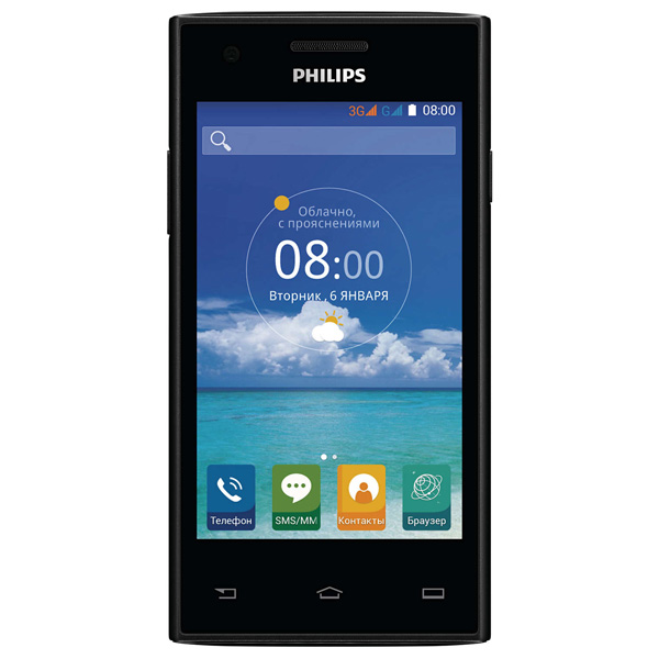 Смартфон Philips S309 черный
