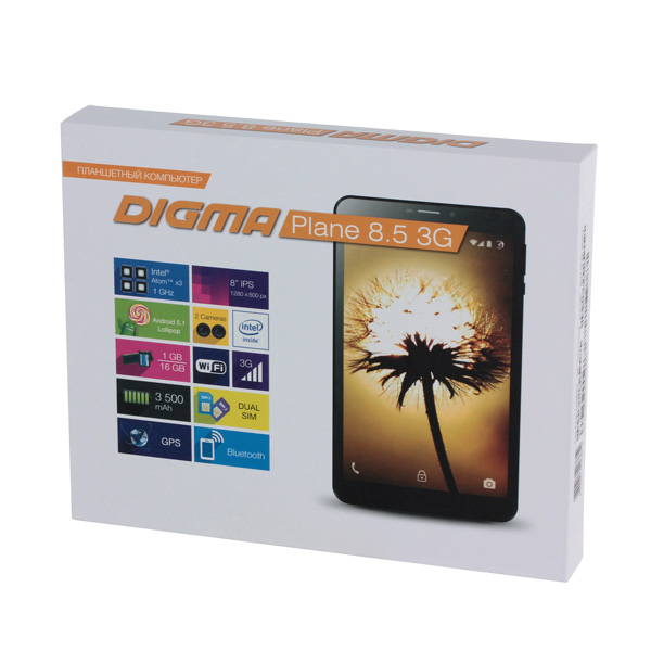 Планшет Digma Plane 8.5 8" 16Gb 3G темно-синий (PS8085EG)