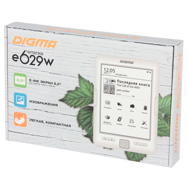 Электронная книга Digma E629W