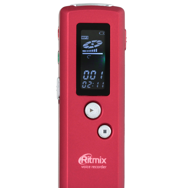 Диктофон цифровой Ritmix RR-660 4Gb красный