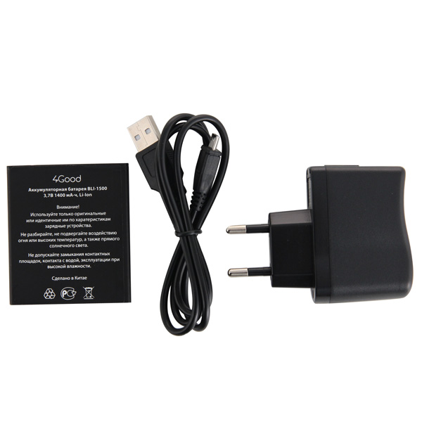 Смартфон 4good S450M 3G черный