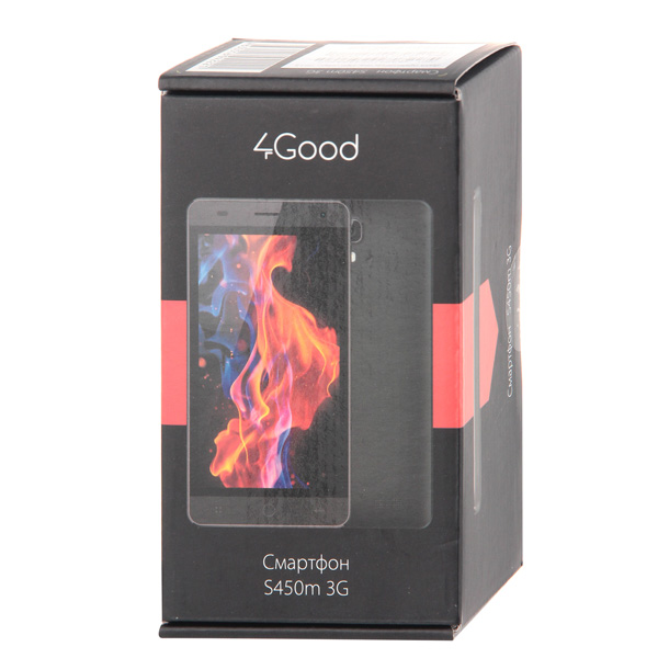 Смартфон 4good S450M 3G черный