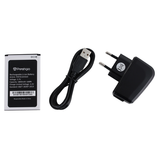 Смартфон Prestigio Wize K3 Duo Yellow (PSP3519)