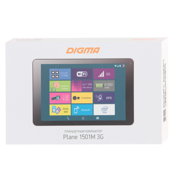 Планшет Digma Plane 1501M 10" 8Gb 3G (PS1025EG)