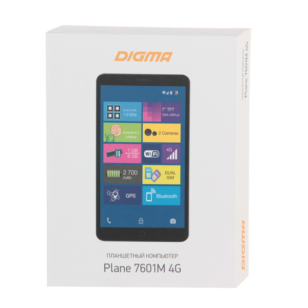 Планшет Digma Plane 7601M 7" 8Gb LTE (PT7021ML)