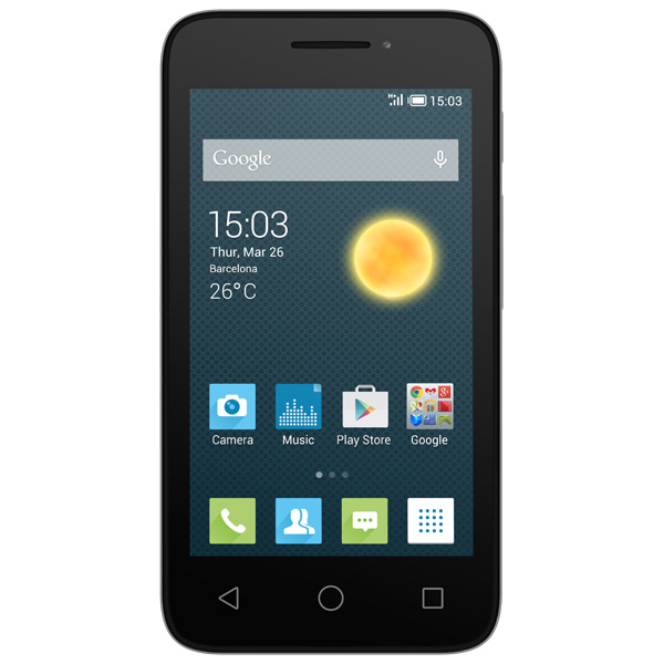 Смартфон Alcatel OneTouch PIXI 3 4013D Metallic серебристый фото