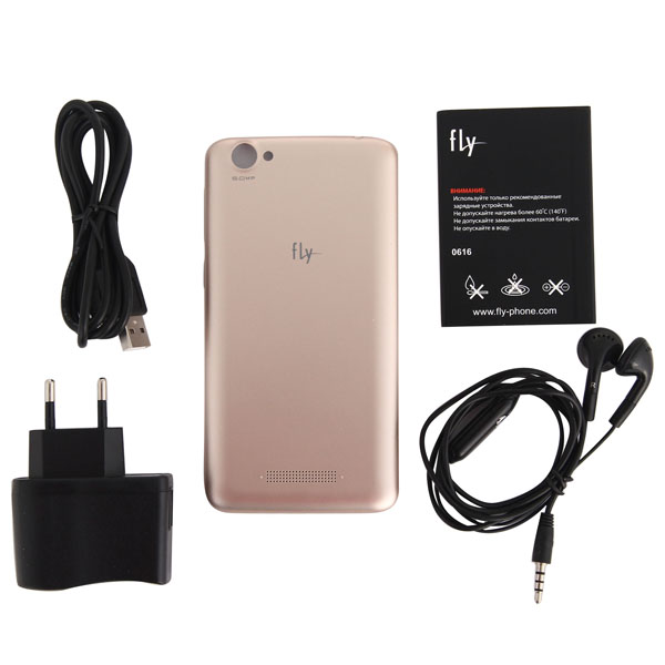 Смартфон Fly Nimbus 7 White/Gold (FS505)