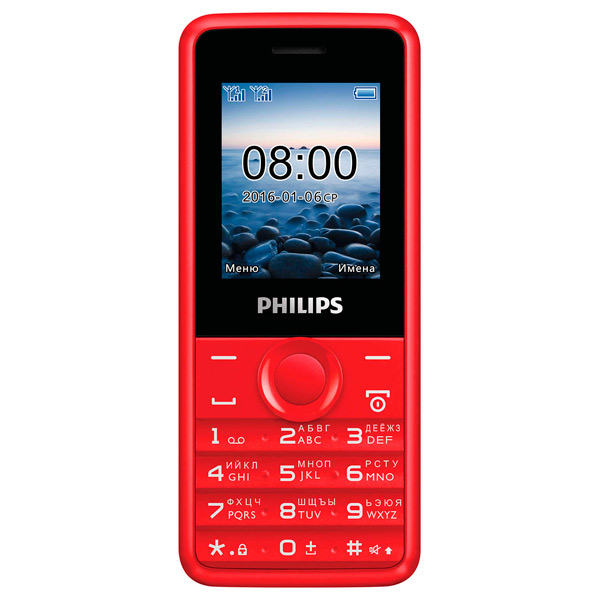 Мобильный телефон Philips Xenium E103 красный фото