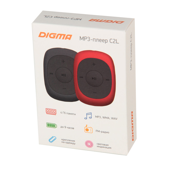 Портативный медиаплеер Digma C2L Gray