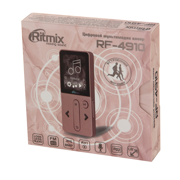 Портативный медиаплеер Ritmix RF-4910 8Gb роза