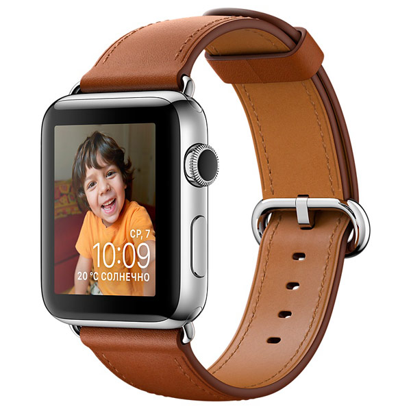Смарт-часы Apple Watch S2 38mm St.Steel/Saddle Brown (MNP72RU/A)