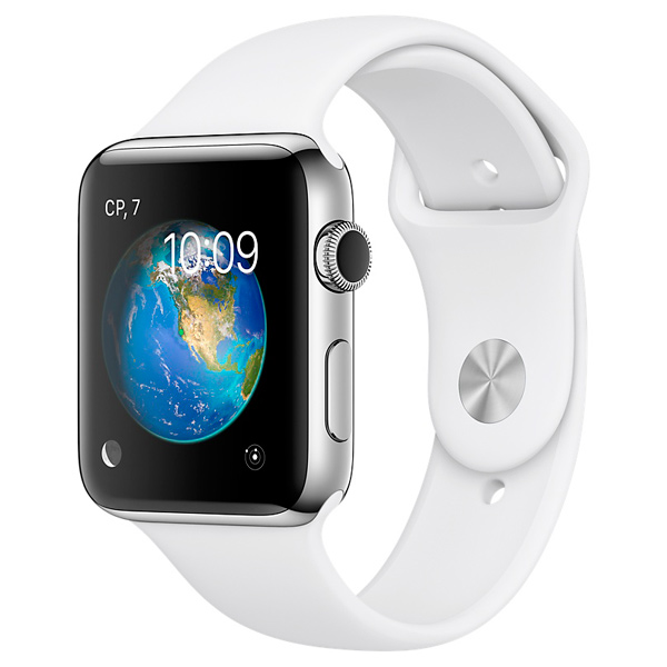 Смарт-часы Apple Watch S2 Sport 42mm St.Steel/White (MNPR2RU/A) фото