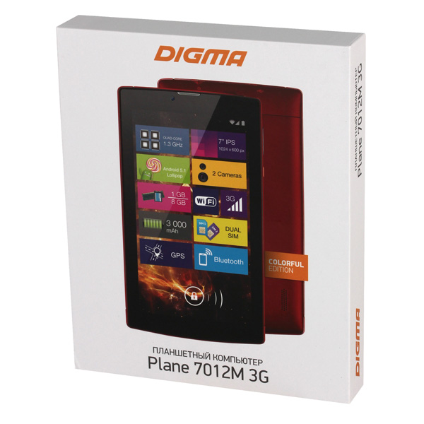 Планшет Digma Plane 7012M 3G голубой (PS7082MG)