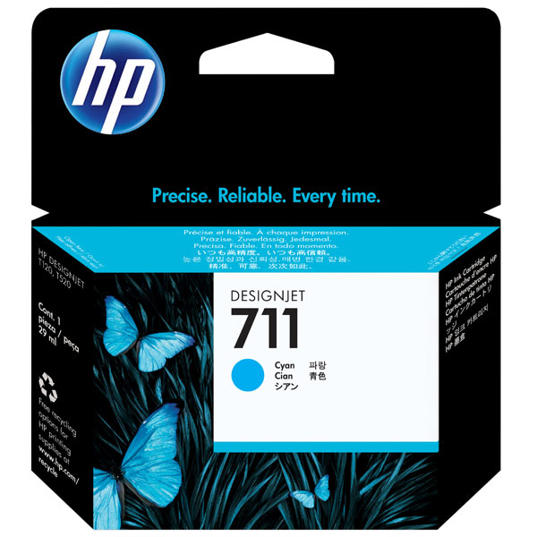 Картридж для струйного принтера HP 711 голубой CZ130A