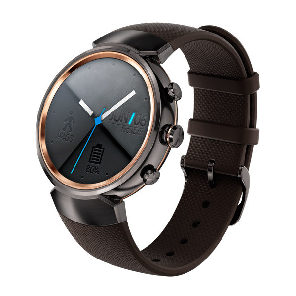 Смарт-часы ASUS ZenWatch 3 WI503Q Rubber Strap Brownish Gray