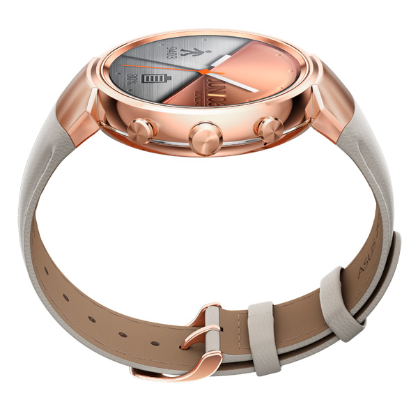 Смарт-часы ASUS ZenWatch 3 WI503Q Leather Strap бежевый