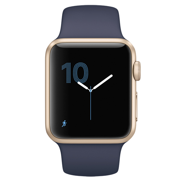 Смарт-часы Apple Watch S1 Sport 38mm Gold Al/Blue (MQ102RU/A)