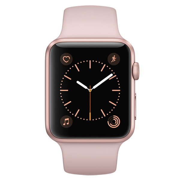 Смарт-часы Apple Watch S1 Sport 42mm розовое золото Al/Pink (MQ112RU/A)
