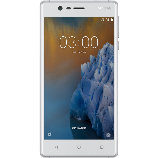 Смартфон Nokia 3 серебристый фото