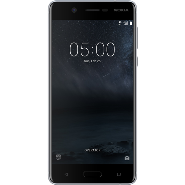 Смартфон Nokia 5 серебристый фото