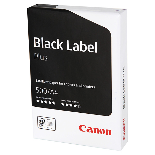 Бумага для принтера A4 Canon Black Label Plus 80g 500л