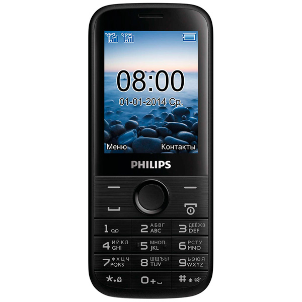Мобильный телефон Philips E160 Xenium черный фото