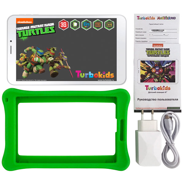 Планшет TurboKids 8" 8Gb 3G Черепашки-ниндзя