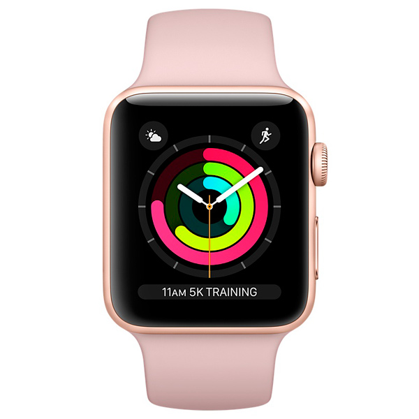 Смарт-часы Apple Watch S3 Sport 42mm Gl Al/Pink SandBand MQL22RU/A