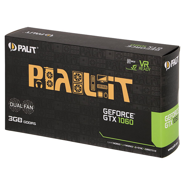 Видеокарта Palit GeForce GTX1060 DUAL 3G