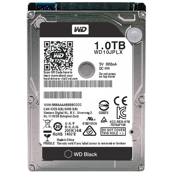 Жесткий диск WD 1TB Black (WD10JPLX) фото