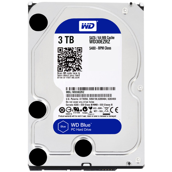 Жесткий диск WD 3TB Blue (WD30EZRZ) фото