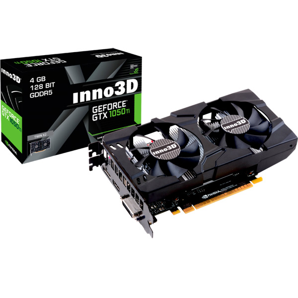 Видеокарта INNO3D GeForce GTX 1050 Ti Twin X2 4GB