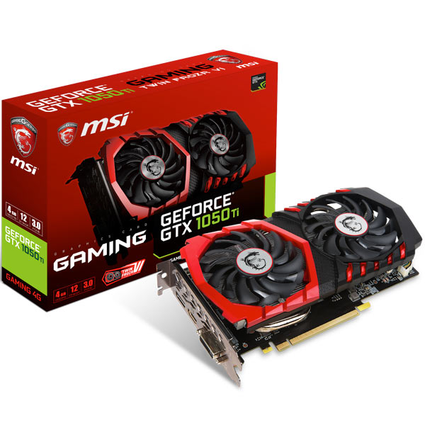 Видеокарта MSI GeForce GTX 1050 Ti GAMING 4G