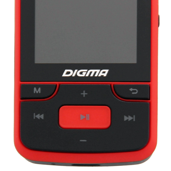 Портативный медиаплеер Digma T3 черный/красный