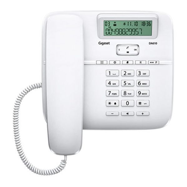 Телефон проводной Gigaset DA610 белый