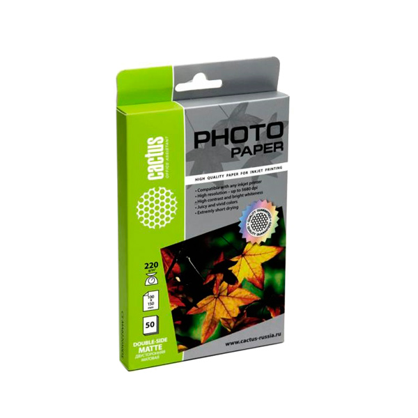 Фотобумага для принтера Cactus CS-MA622050DS