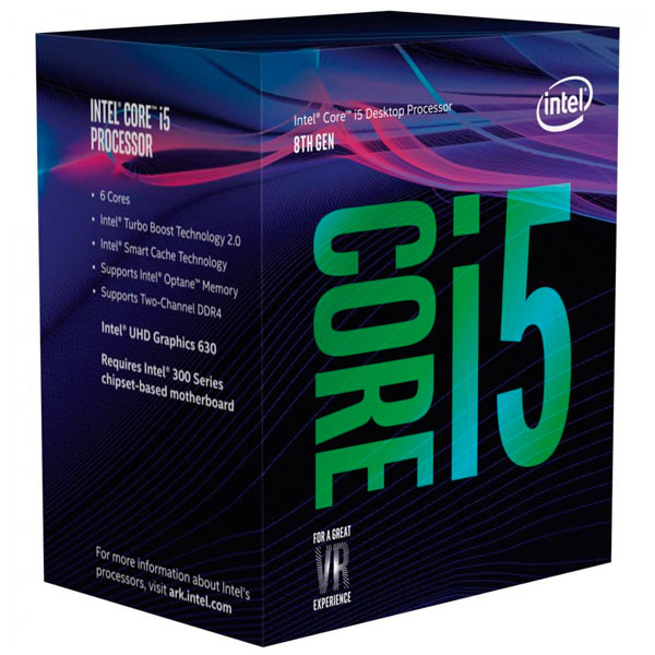 Процессор Intel Core i5-8400 2,80Ghz/9Mb Box (BX80684I58400S) фото