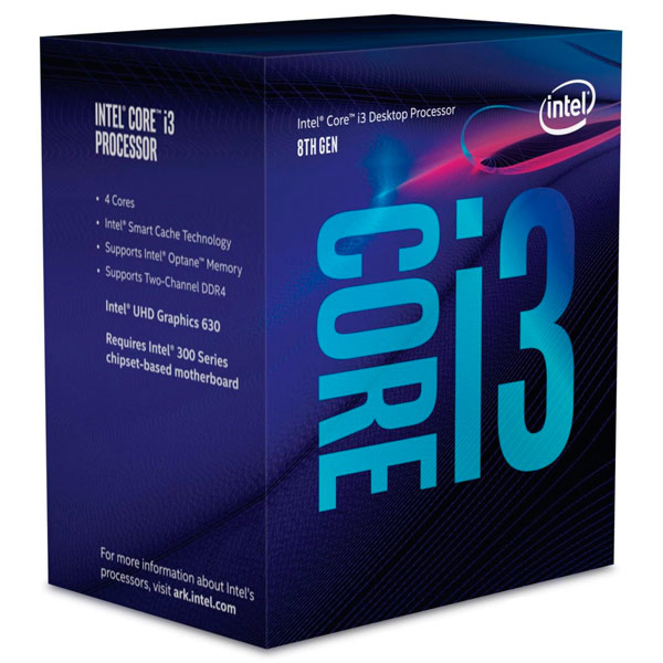 Процессор Intel Core i3-8100 3,60Ghz/6Mb Box (BX80684I38100SR3N5) фото