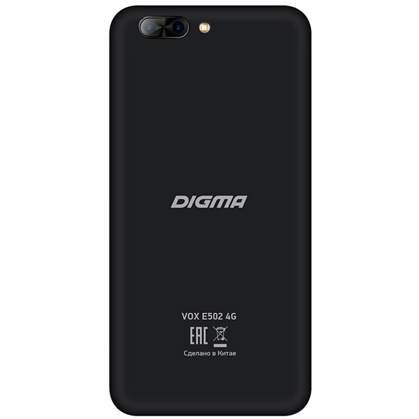 Смартфон Digma VOX E502 4G 16Gb черный